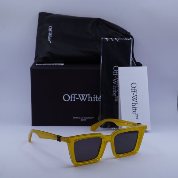 Off-White OERI13U DALTON 1807 Square Sunglasses – Yellow\\ Grey